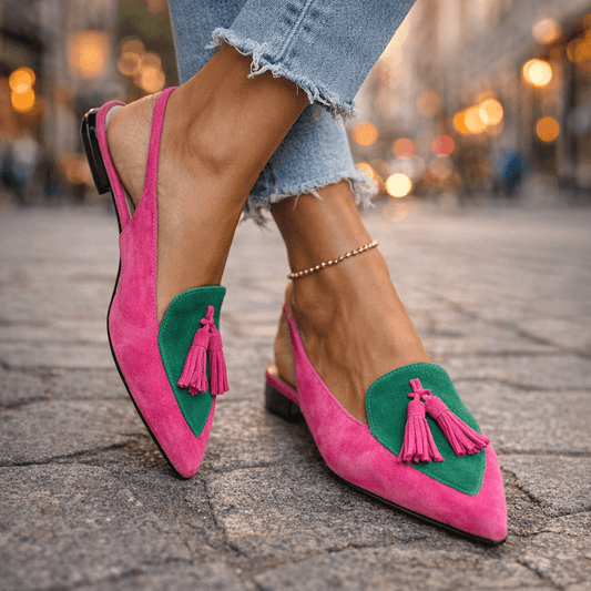 Selenia | Sandalias con Tiras y Borlas
