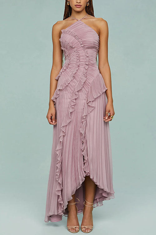 Selene | Vestido Largo Plisado