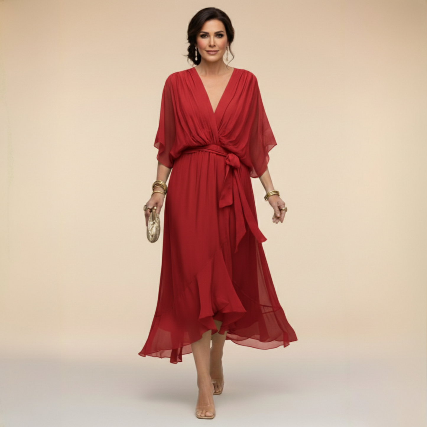 Montserrat | Vestido con escote en V