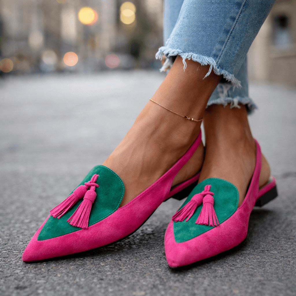 Selenia | Sandalias con Tiras y Borlas