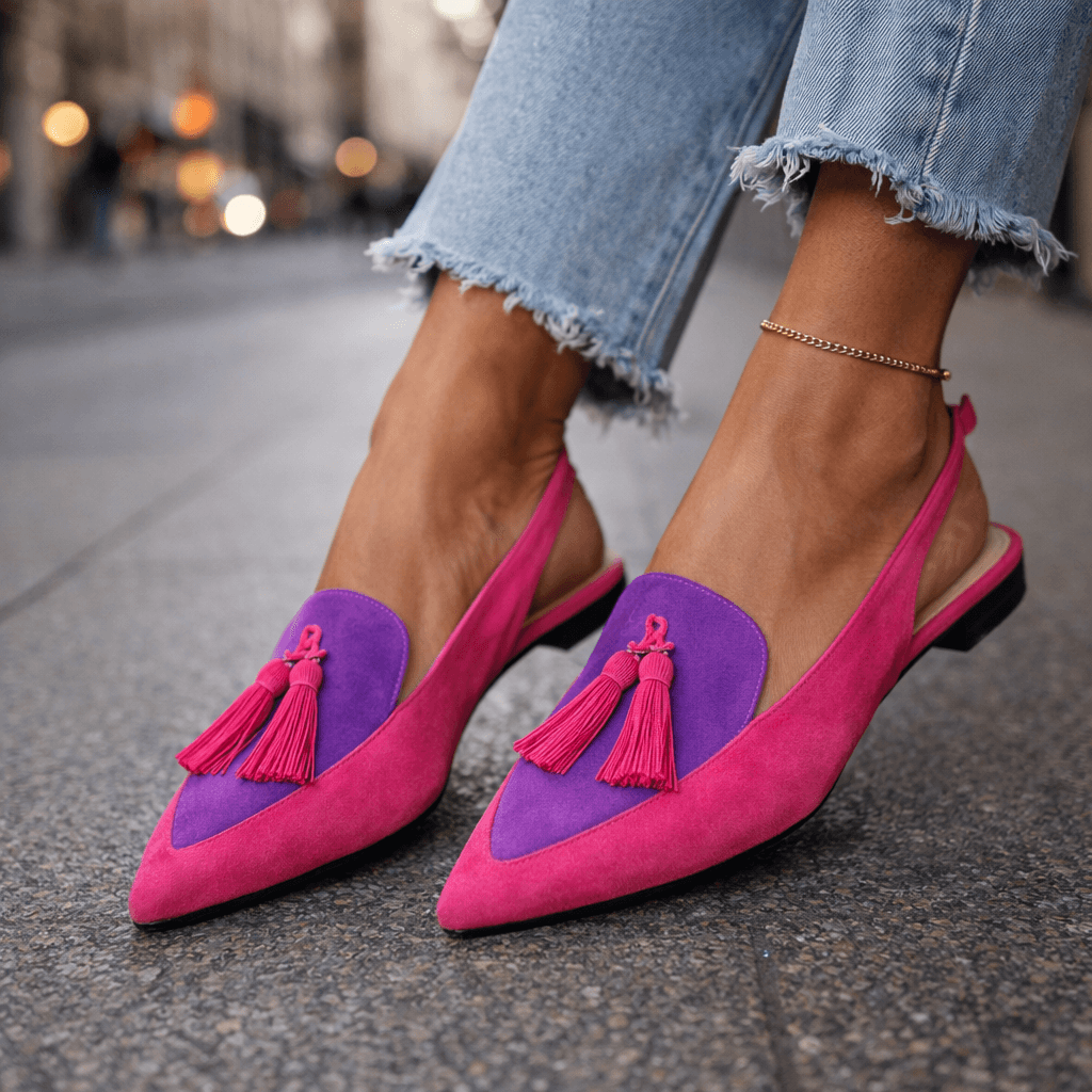 Selenia | Sandalias con Tiras y Borlas