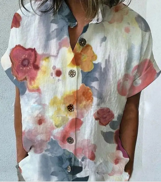 Amanda | Blusa Ligera con Estampado Floral