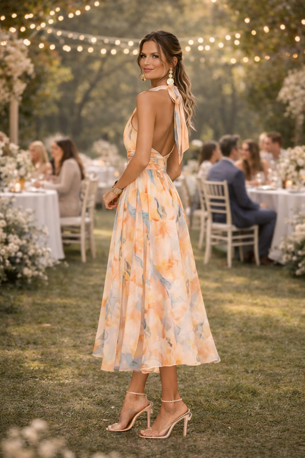 Naia | Vestido con Estampado de Acuarela