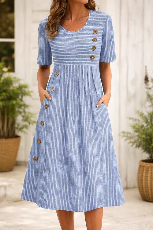 Carlota | Vestido de verano a rayas