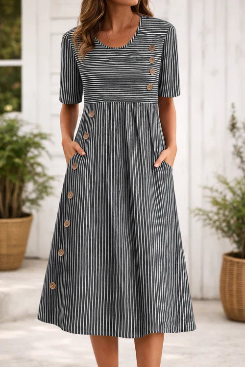 Carlota | Vestido de verano a rayas