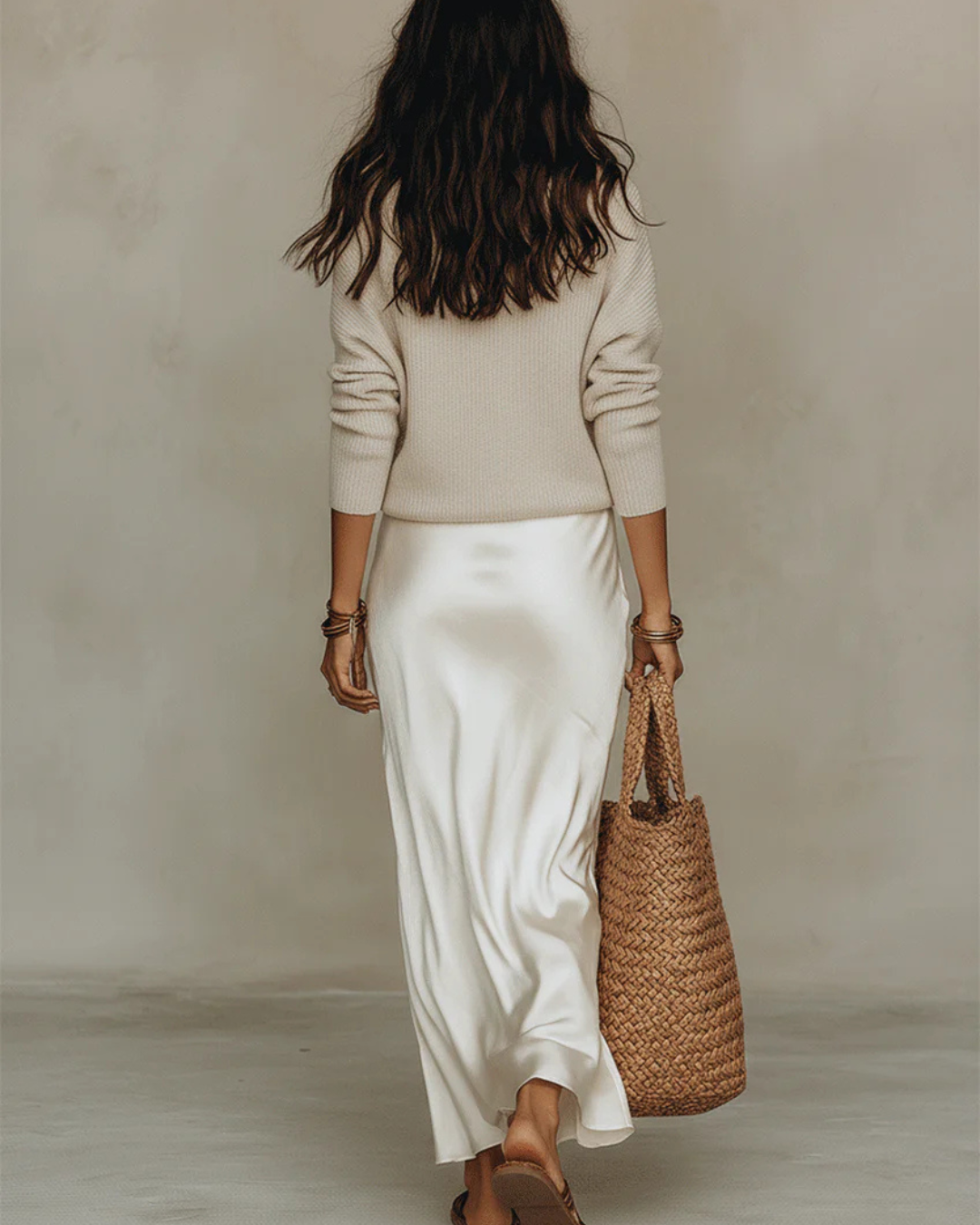 Idoia | Vestido midi sofisticado