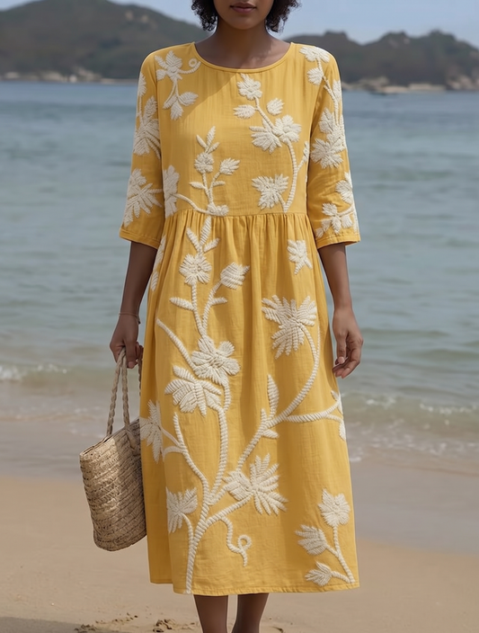 Elena | Vestido con estampado de flores