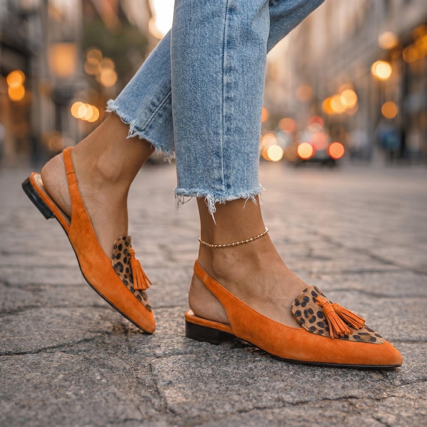 Selenia | Sandalias con Tiras y Borlas