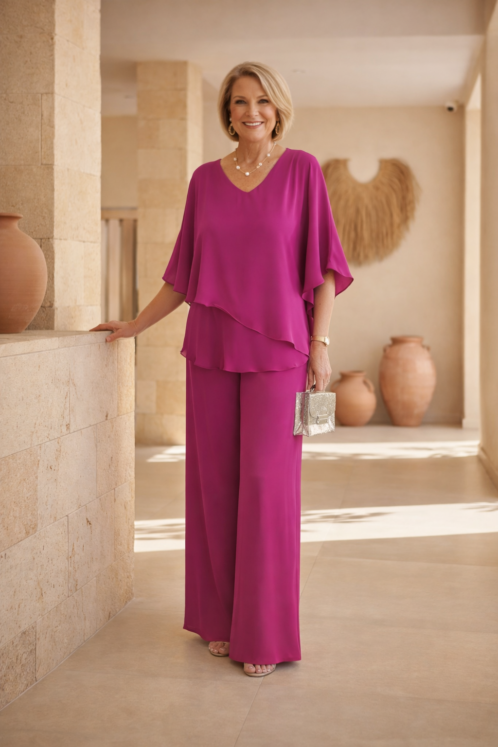 Zenia | Conjunto de Pantalón Ancho