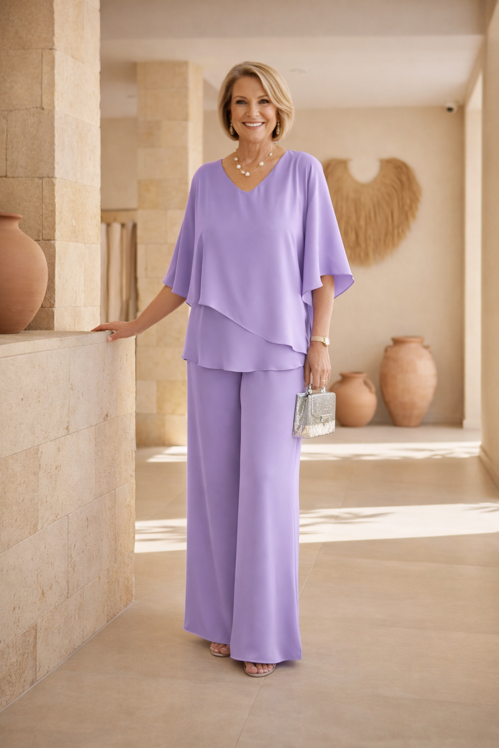 Zenia | Conjunto de Pantalón Ancho