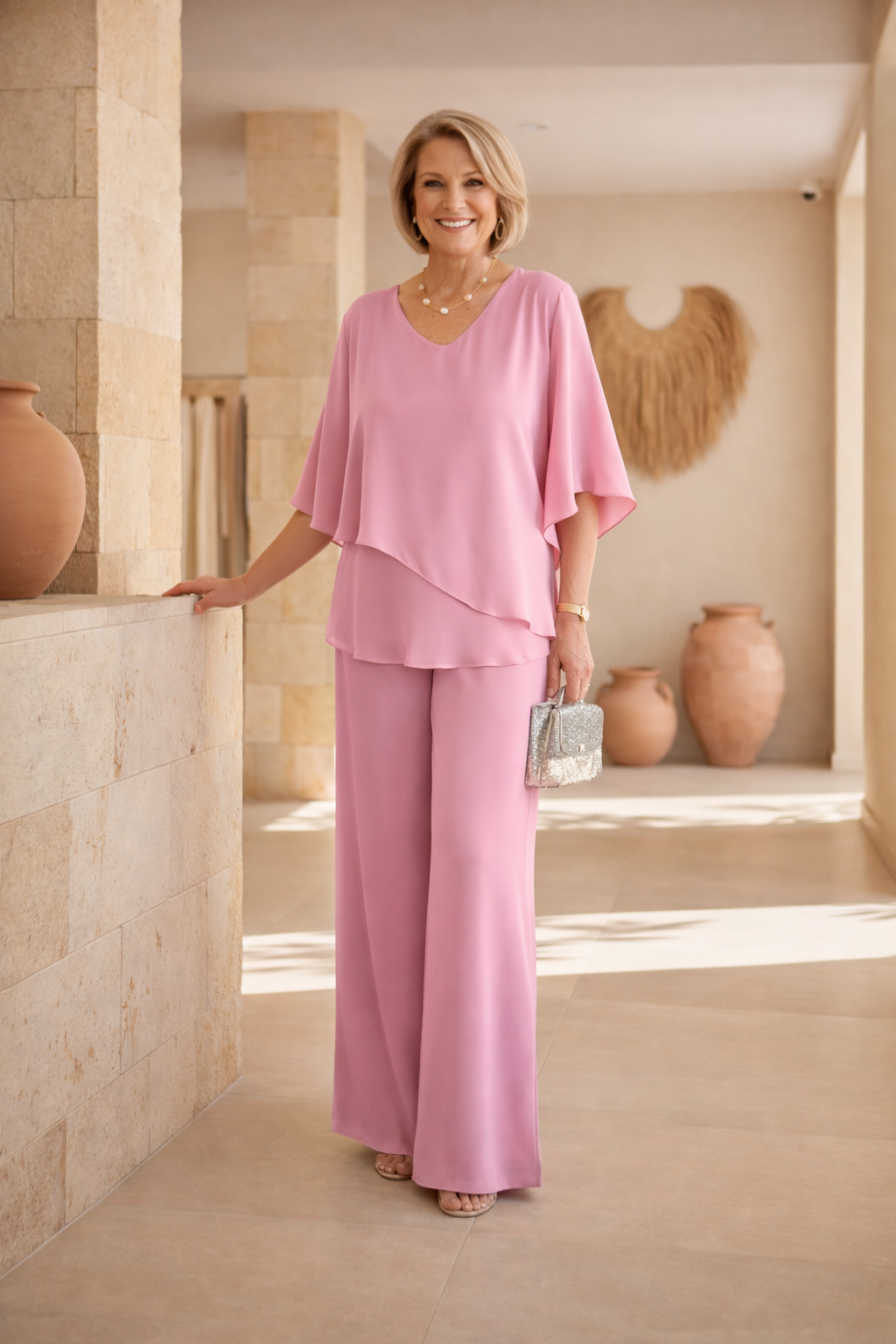 Zenia | Conjunto de Pantalón Ancho