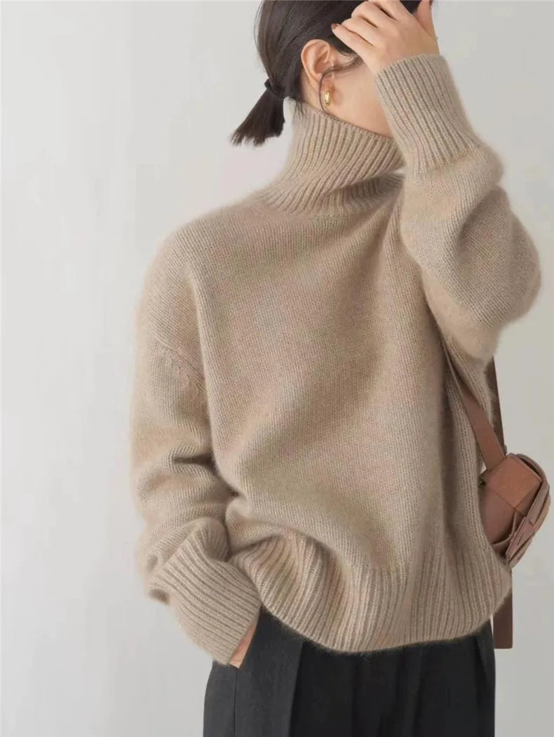 Isabella | Suéter de cuello alto de punto