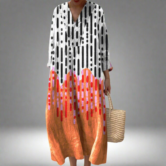 Coral | Overol geométrico elegante