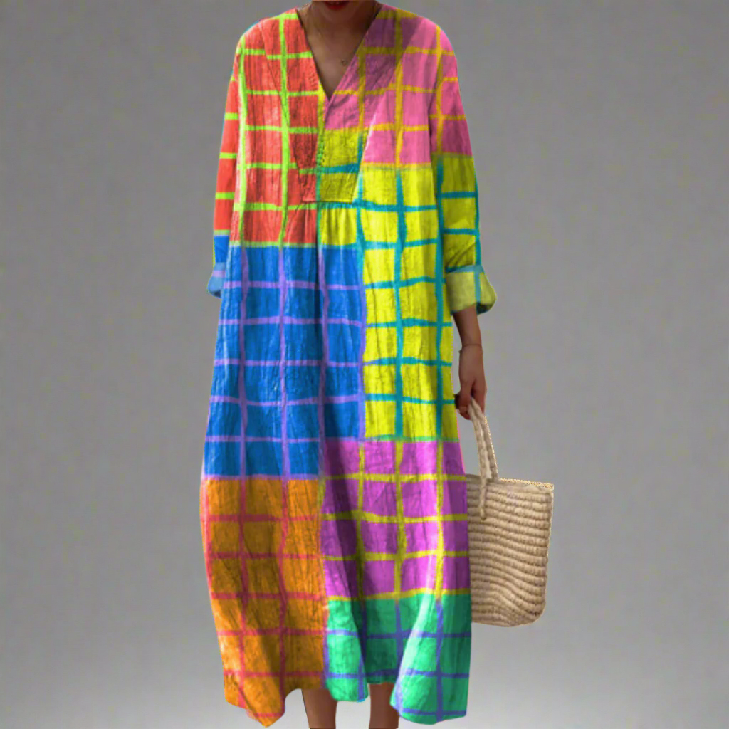 Yindi | Overol colorido a cuadros