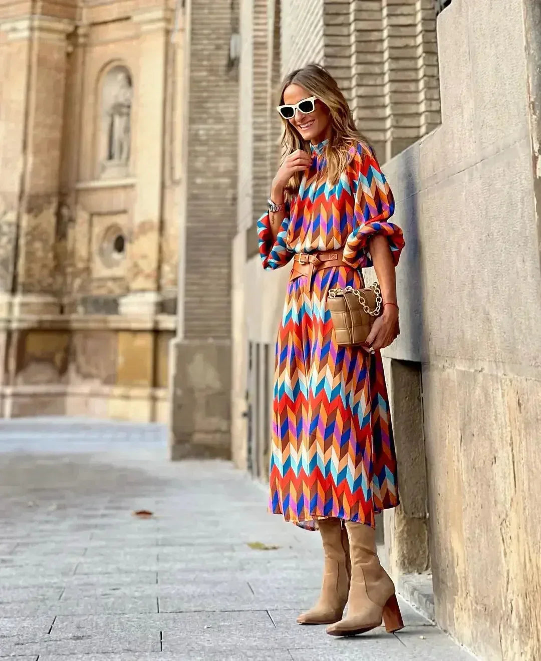 Kaila | Vestido de rombos