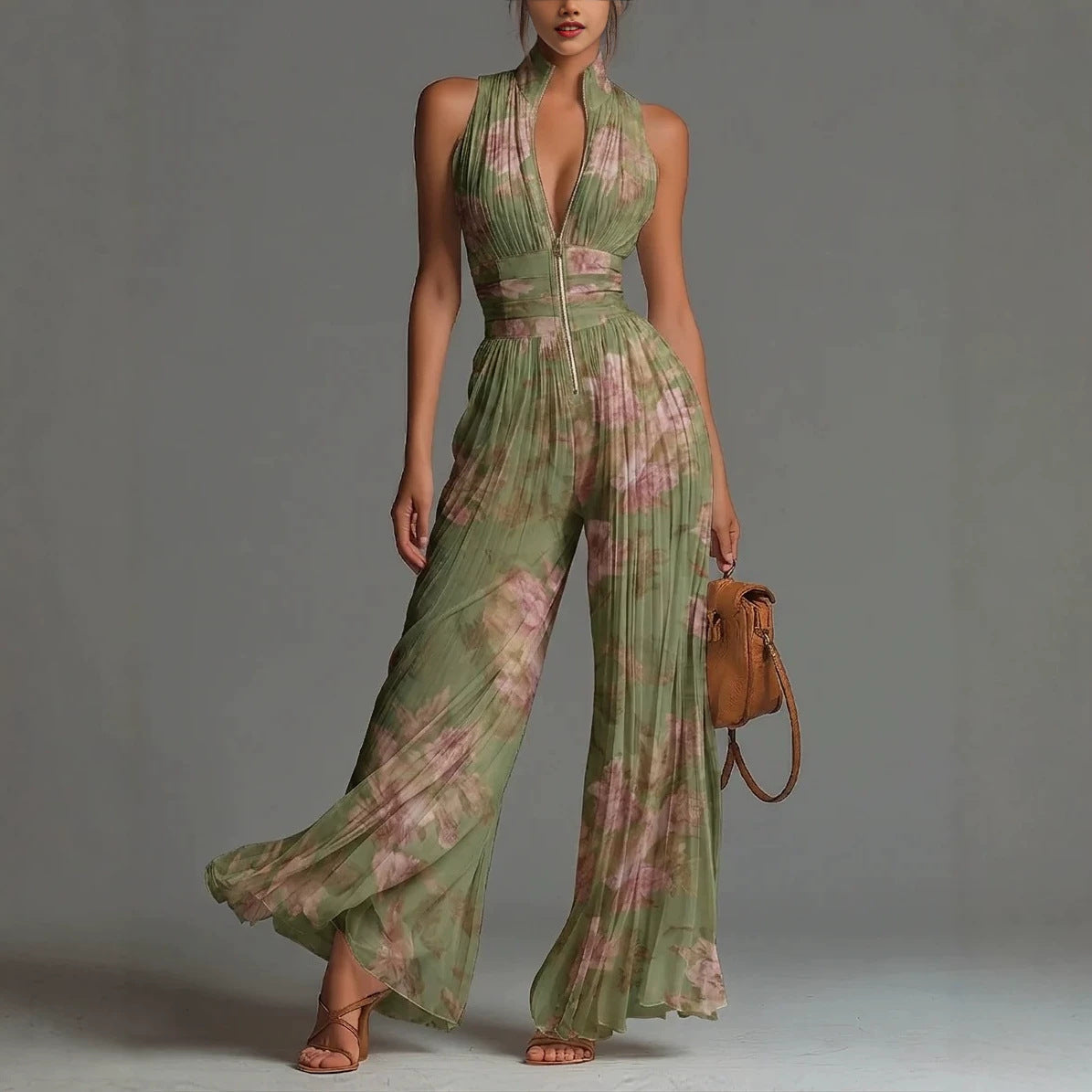 Nicole | Conjunto Plisado Floral