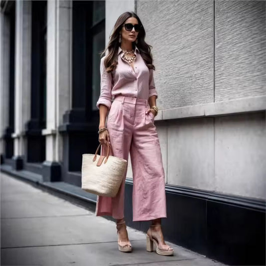 Norella | Conjunto unicolor elegante
