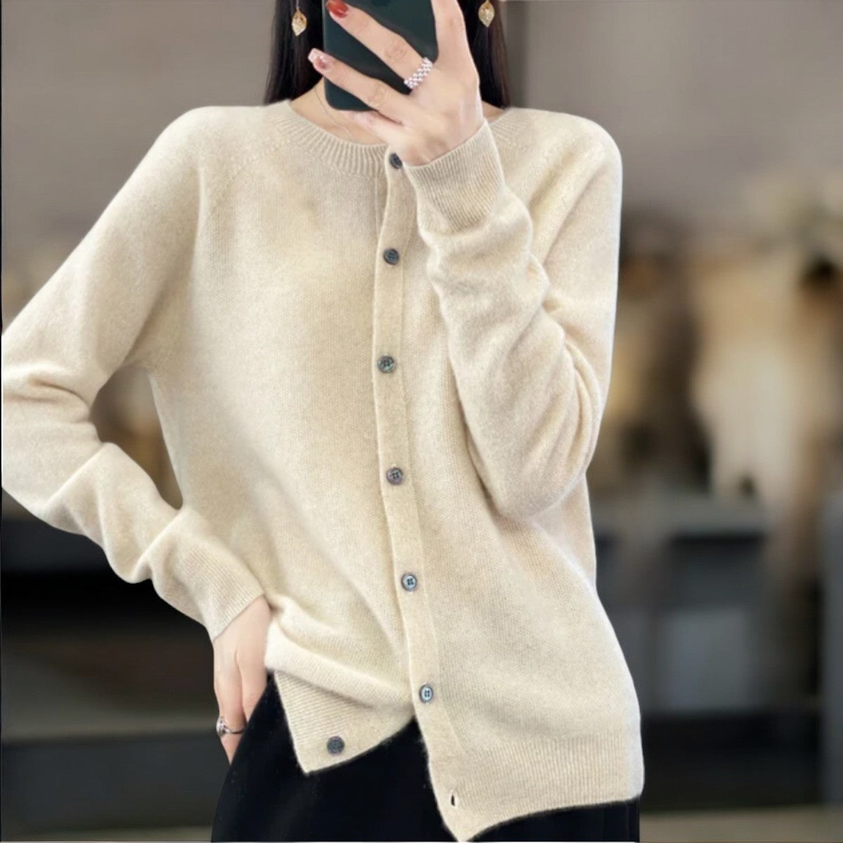 Anna | Élégant Cardigan En Laine