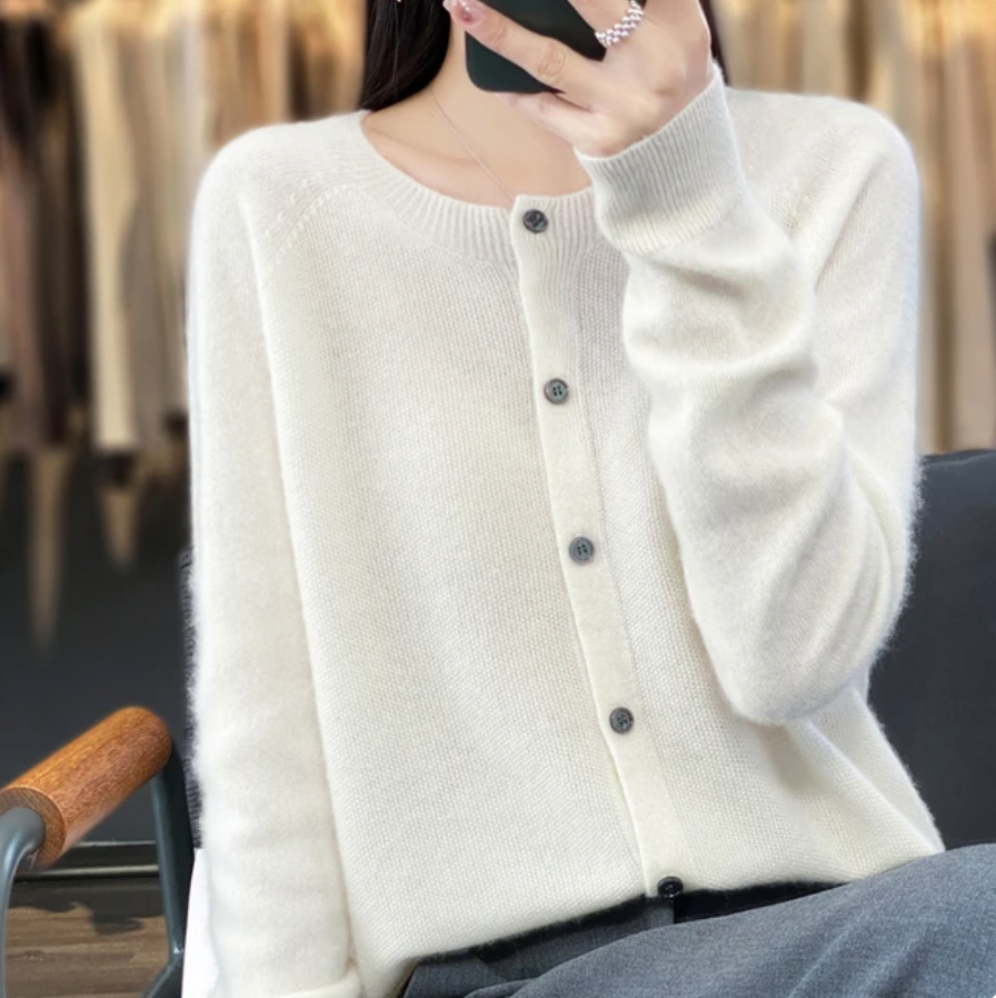 Anna | Élégant Cardigan En Laine