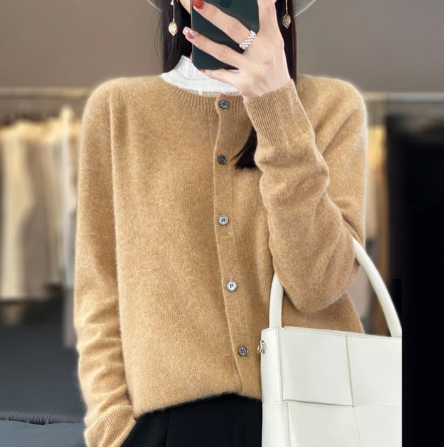 Anna | Élégant Cardigan En Laine