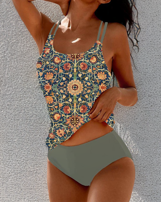 Lolea | Traje de baño estampado con tirantes