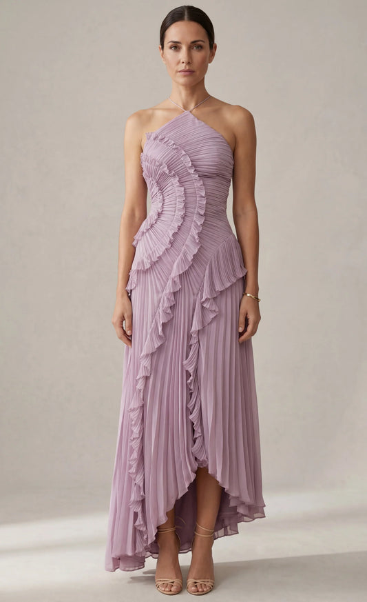 Selene | Vestido Largo Plisado