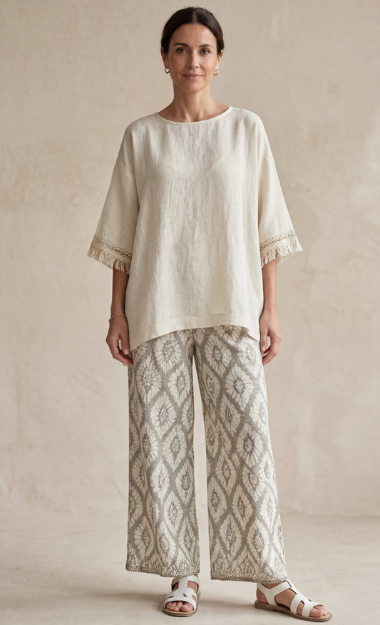 Ilaria | Top sofisticado y pantalones casual