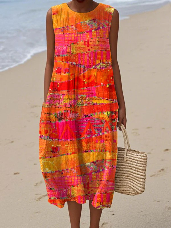 Tamara | Vestido Midi Sunset