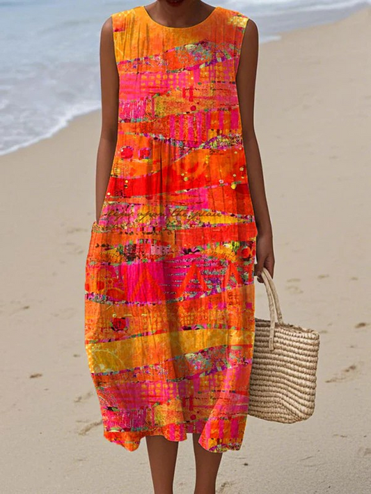 Tamara | Vestido Midi Sunset