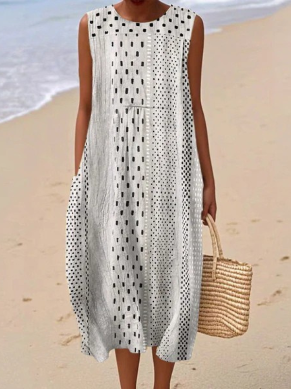 Pitaya | Vestido Midi de Lunares