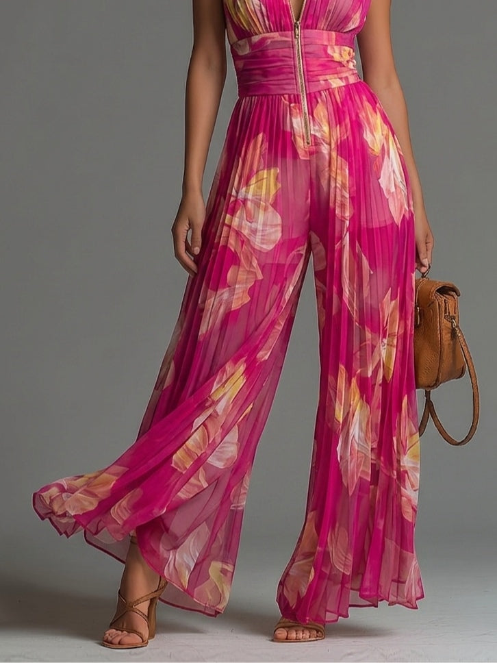 Nicole | Conjunto Plisado Floral