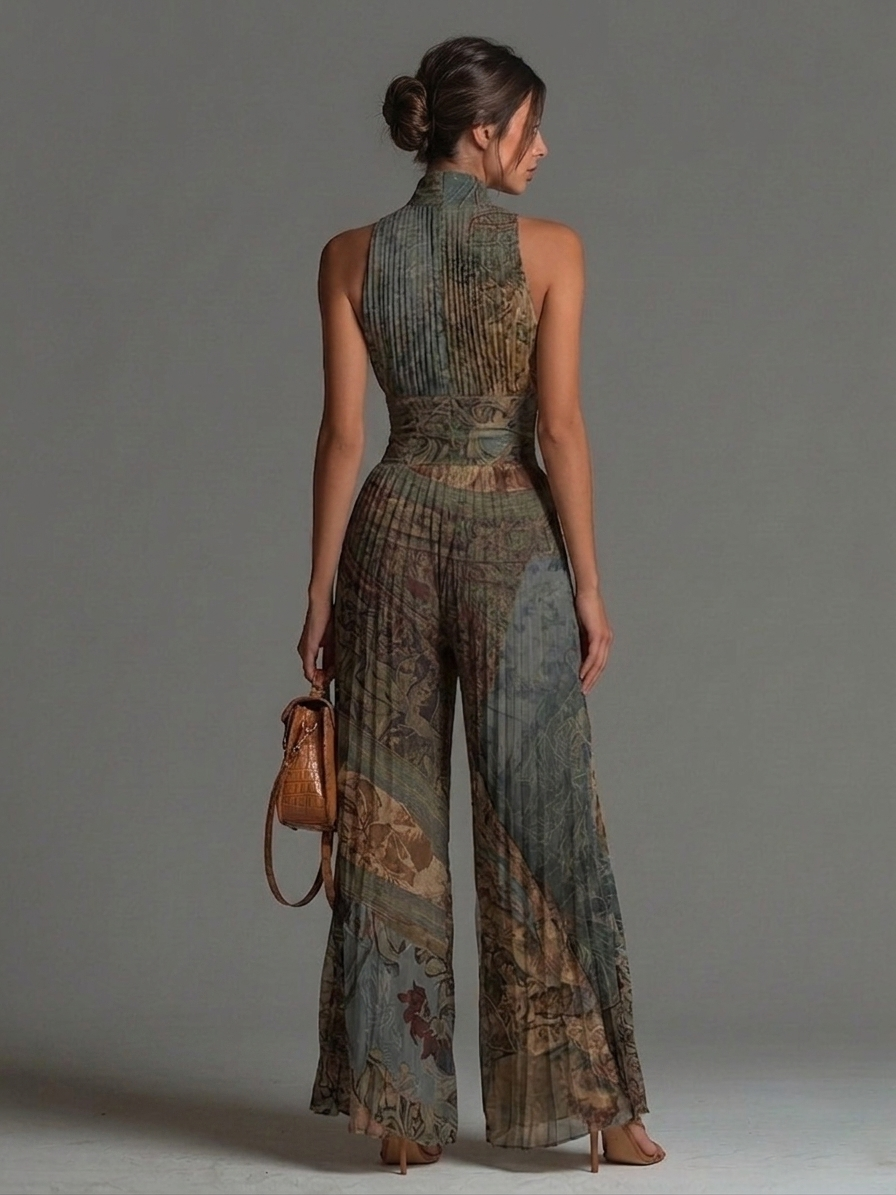 Nicole | Conjunto Plisado Floral