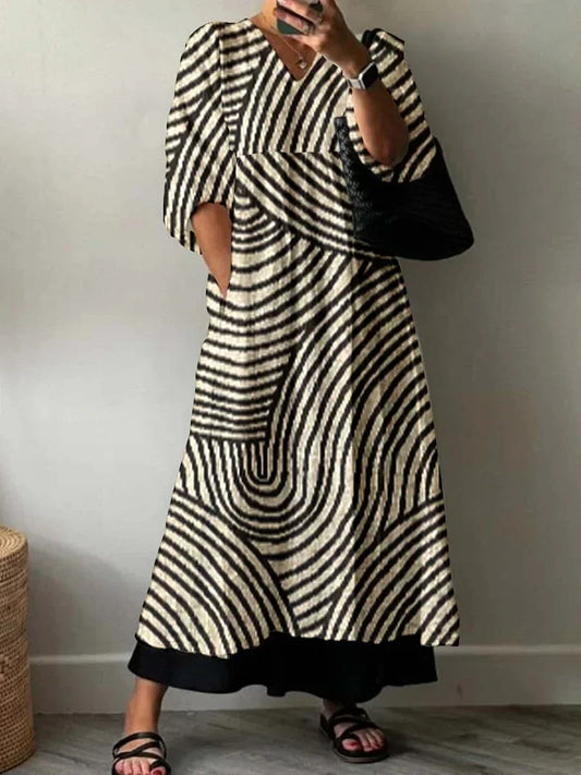 Karoline | Vestido Estampado Elegancia y Estilo