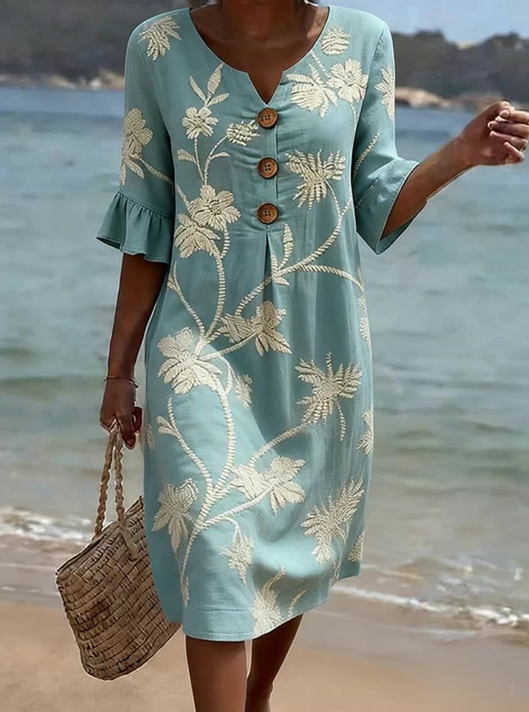 Almerina | Vestido informal con estampado floral