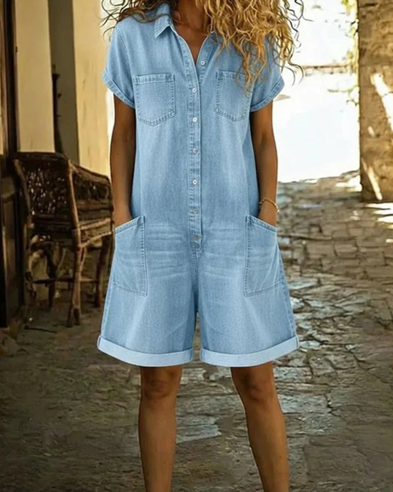 Leticia | Mono corto en jean