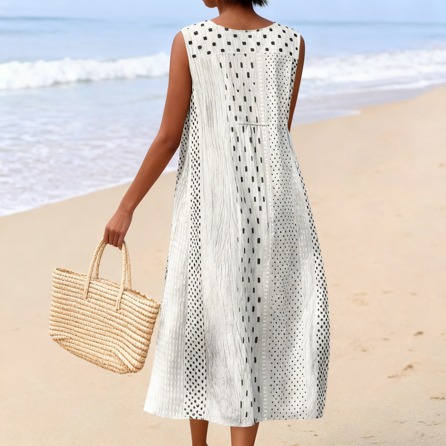 Pitaya | Vestido Midi de Lunares