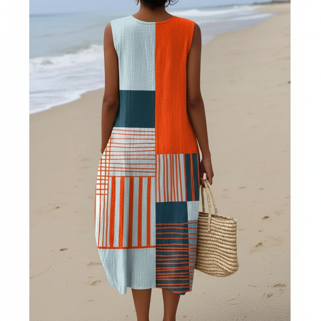 Kimber | Vestido Midi Geométrico