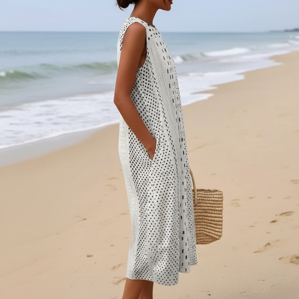Pitaya | Vestido Midi de Lunares