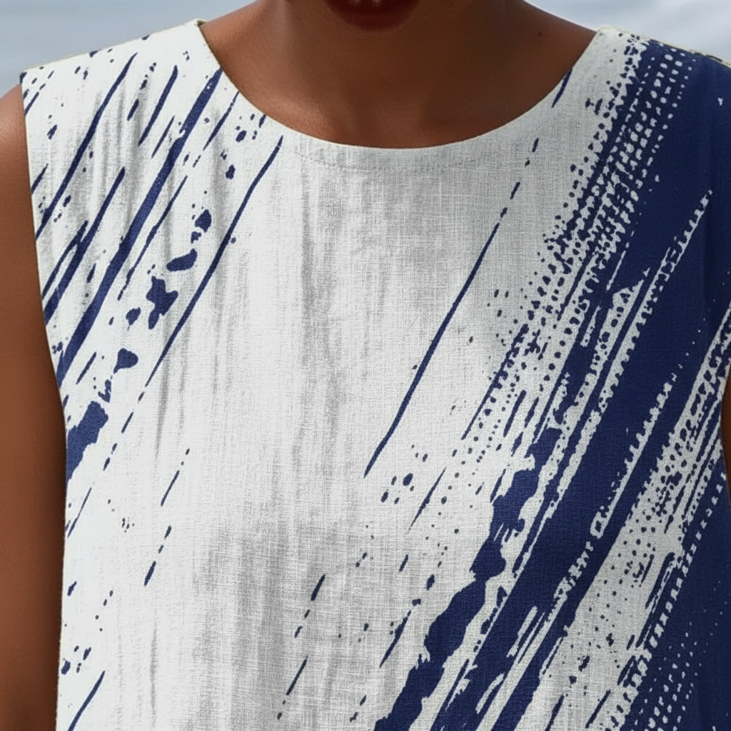 Agave | Vestido Midi con Pinceladas