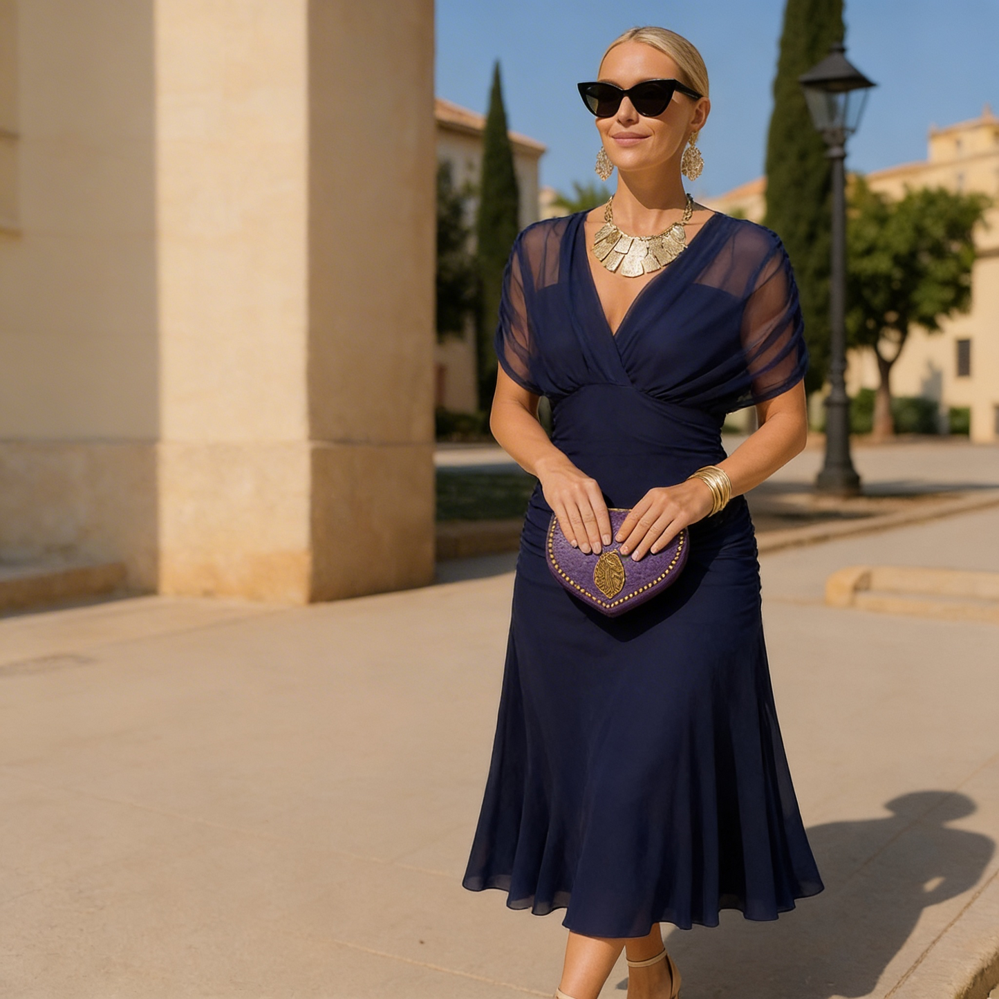 Julia | Vestido Elegante con Cuello en V