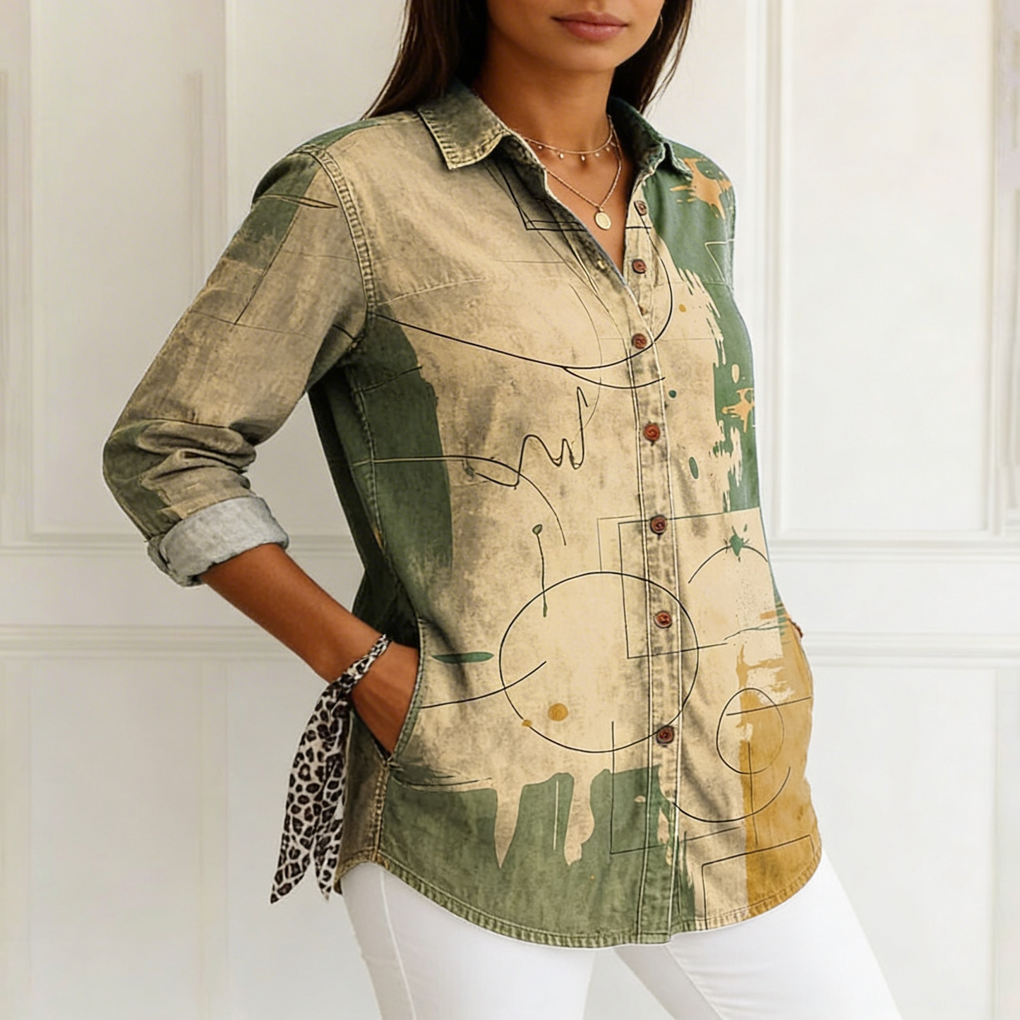 Bianca | Blusa con estampado