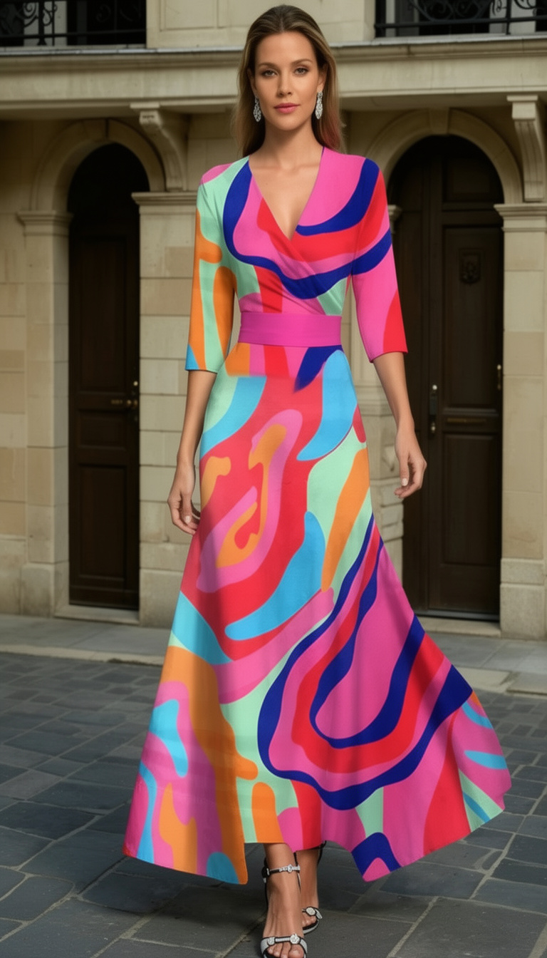 Nunzia | Elegante vestido de noche con encanto floral