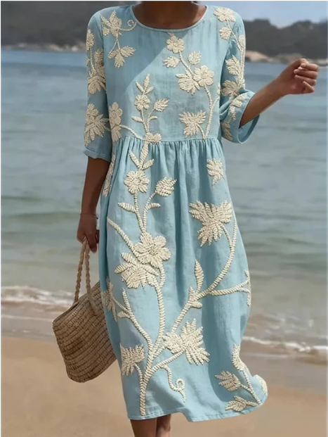 Kimberly | Vestido  con estampado de  flores
