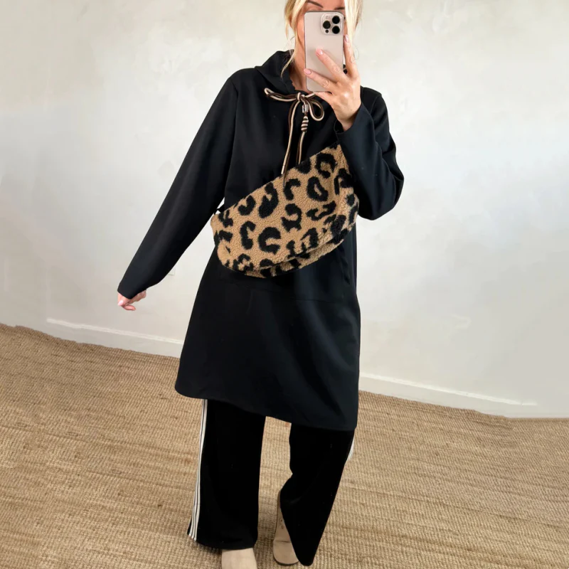 Lorena | Sudadera larga oversized con capucha