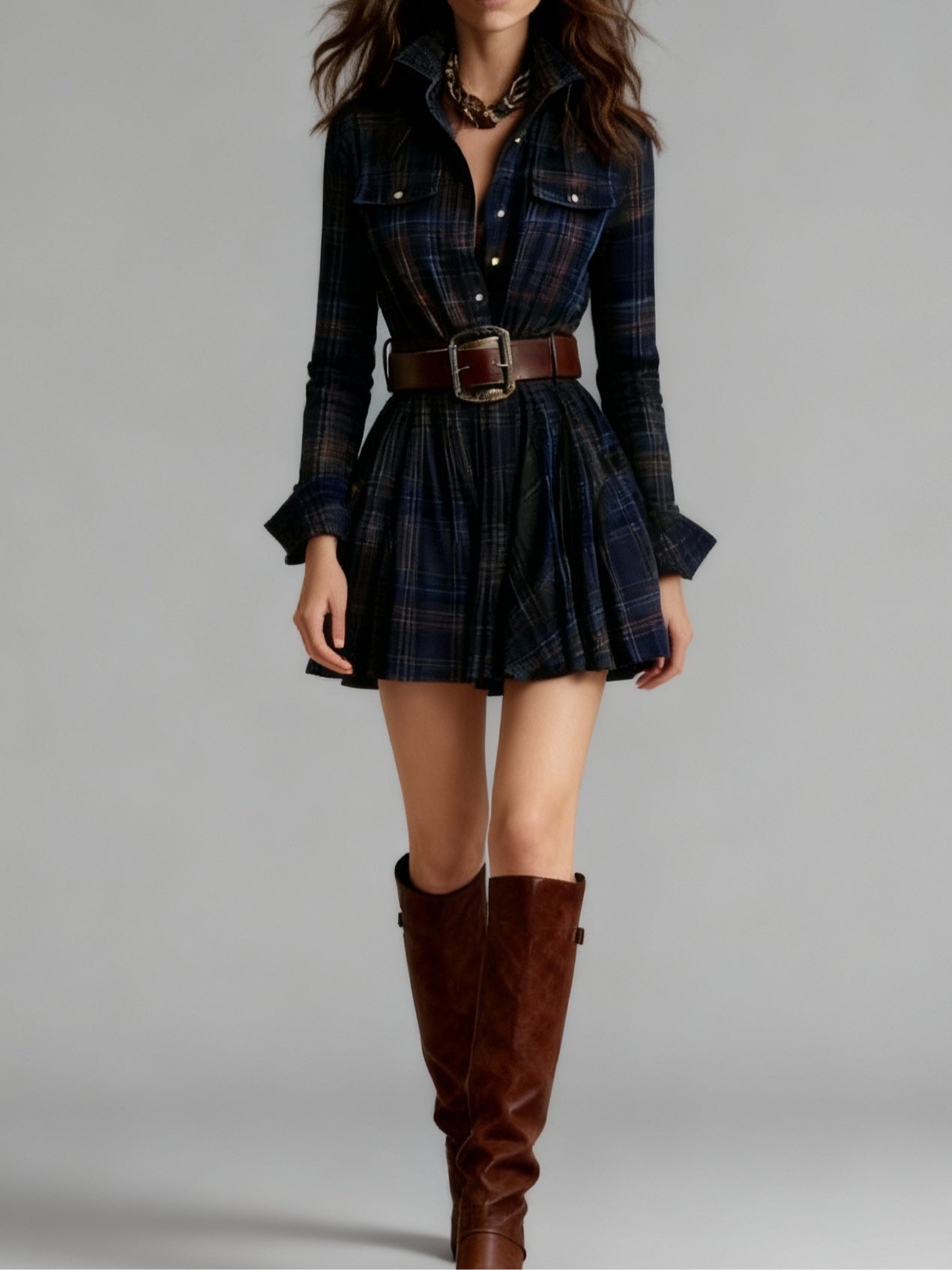 Aldara | Vestido vintage con cinturón incluido