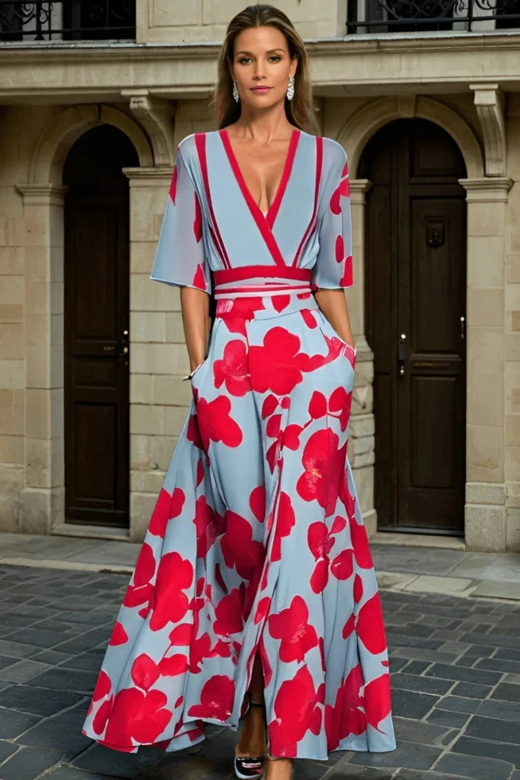 Dara | Vestido con mangas de diseño Milano
