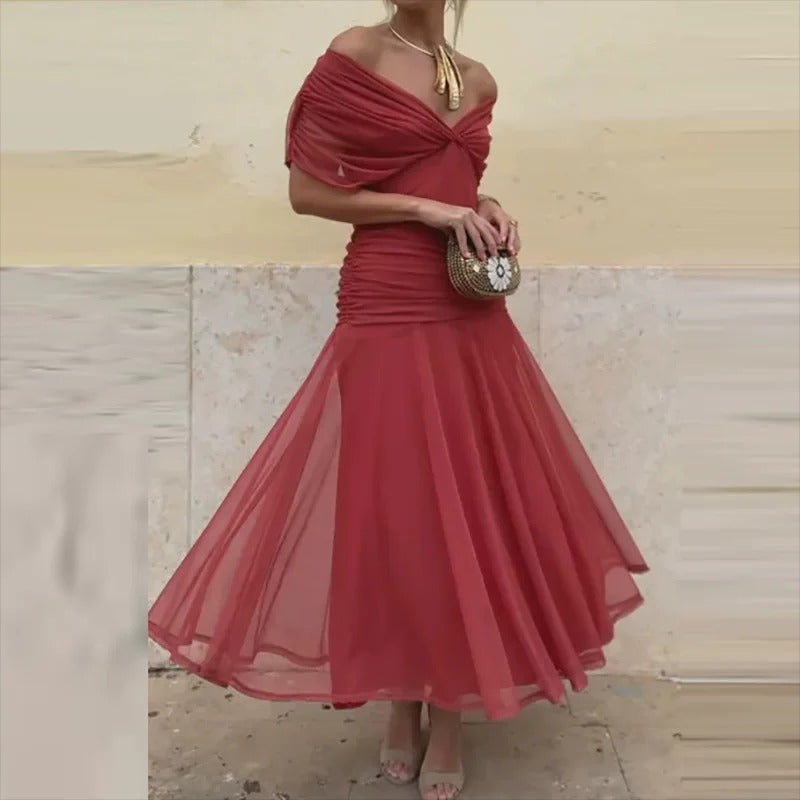 Julia | Vestido Elegante con Cuello en V