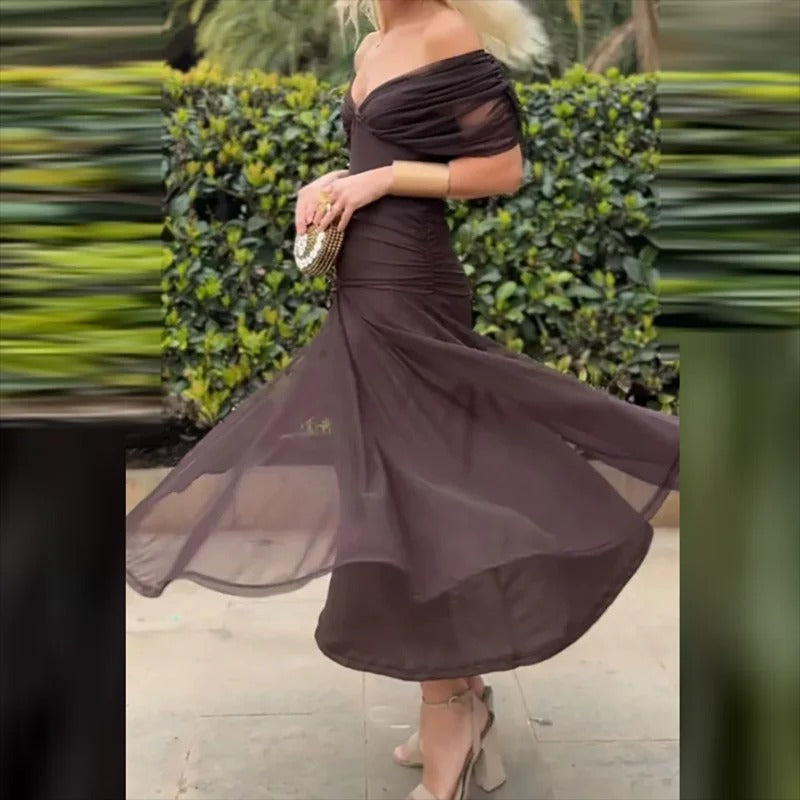 Julia | Vestido Elegante con Cuello en V