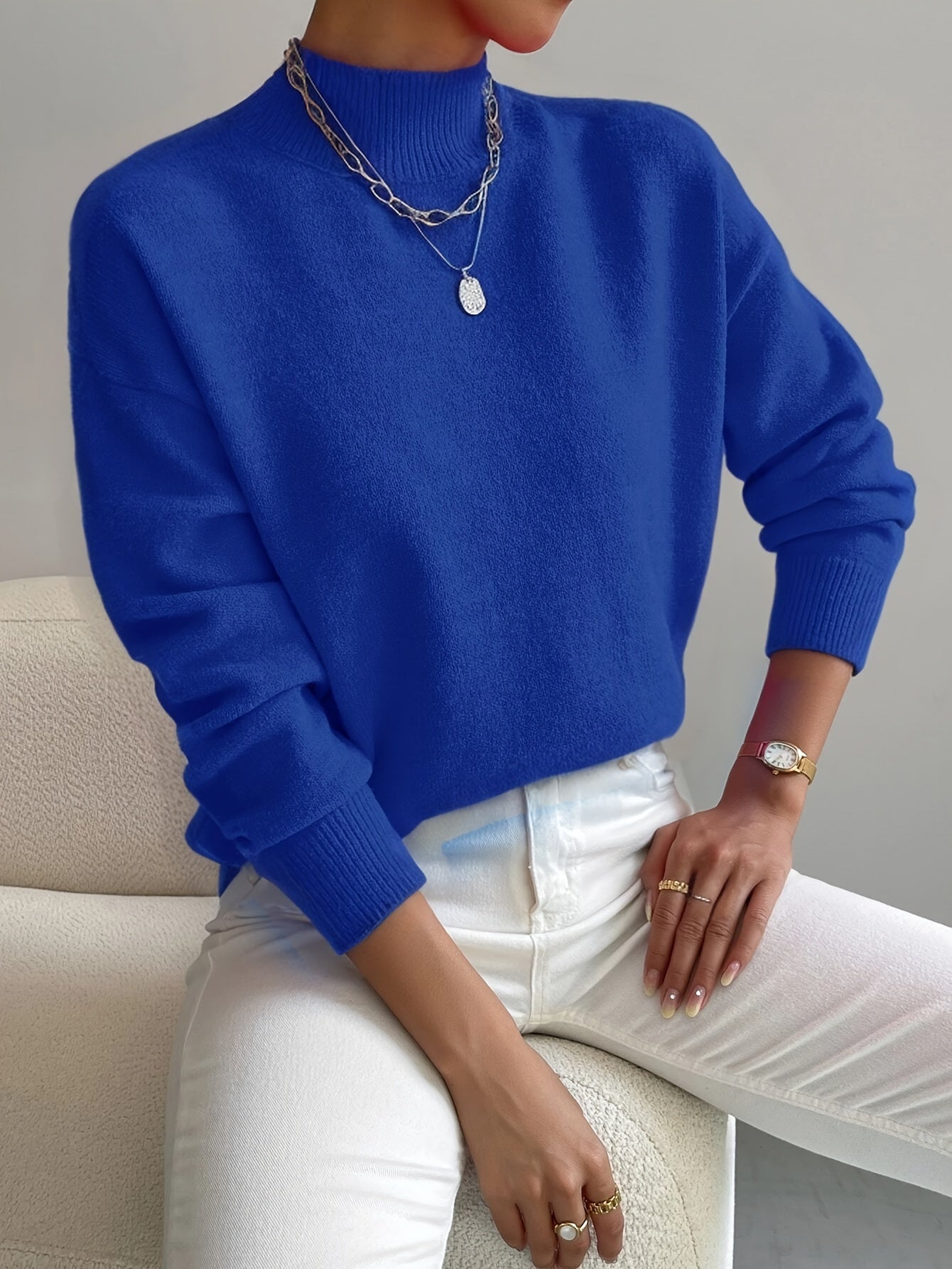 Wish | Suéter de cuello elegante