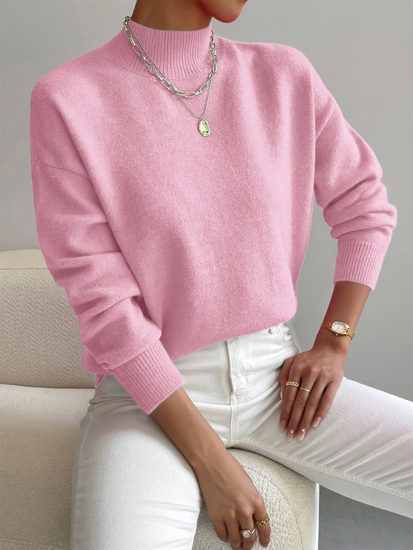Wish | Suéter de cuello elegante